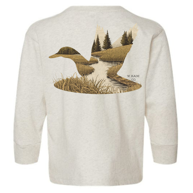 Silhouette Mallard Marsh - LS